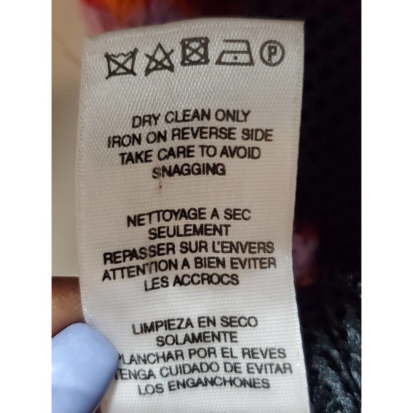 ASOS Womens Multicolor Striped Acrylic Short Sleeve Round Neck Top Blouse 10 - Picture 9 of 12